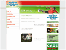 Tablet Screenshot of indoorfussballpark.de